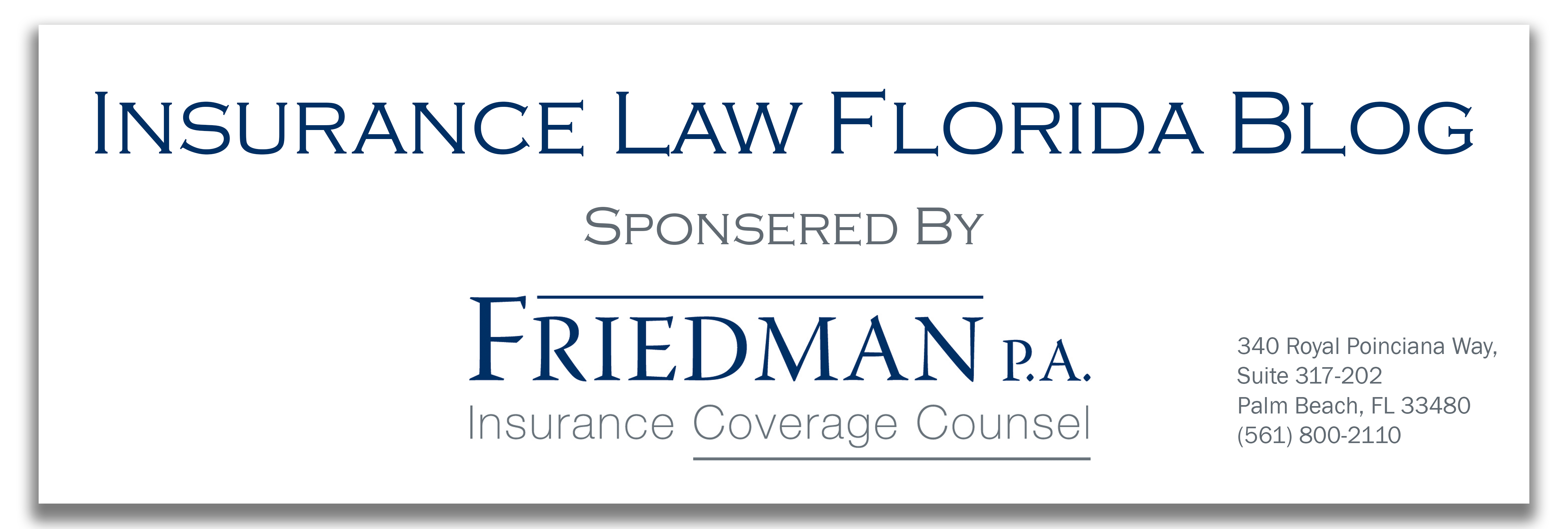 Insurance Law Florida