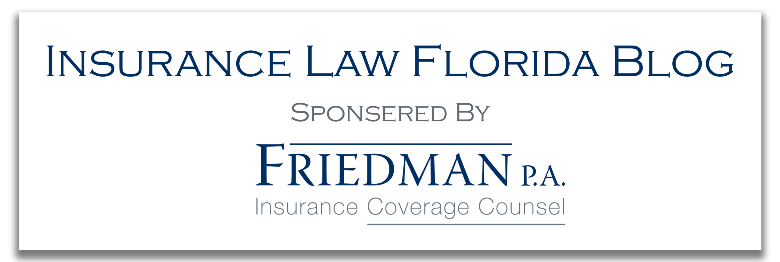 Insurance Law Florida